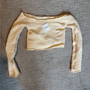 Free People fitted crop top